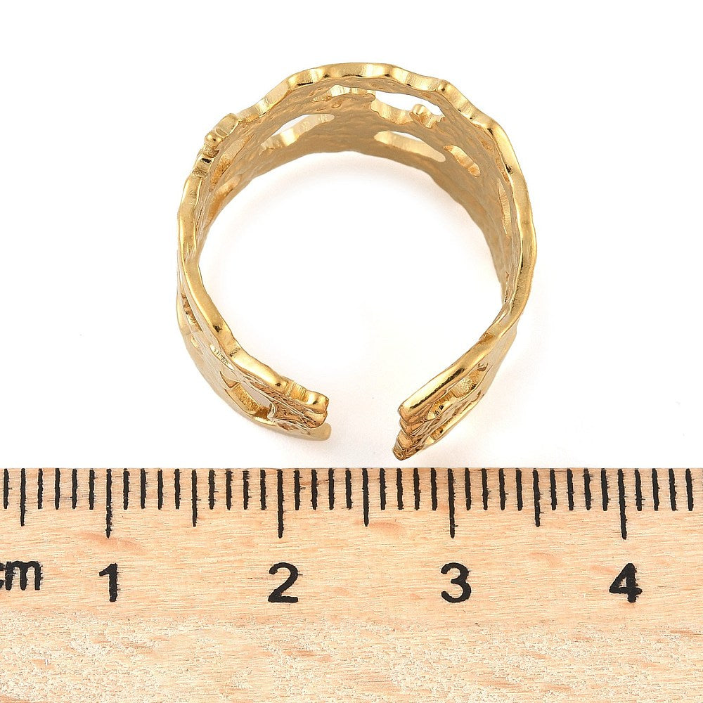 Gorgeous Gold Plated Nugget Ring