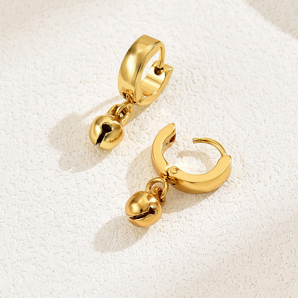Dainty Boho Bell Huggie Earrings