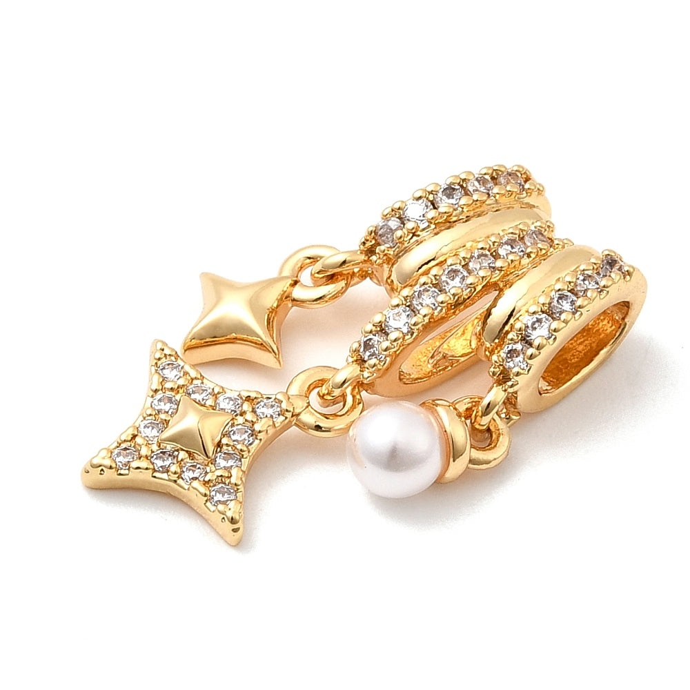 Beautiful Gold Plated Stars and Moon Necklace