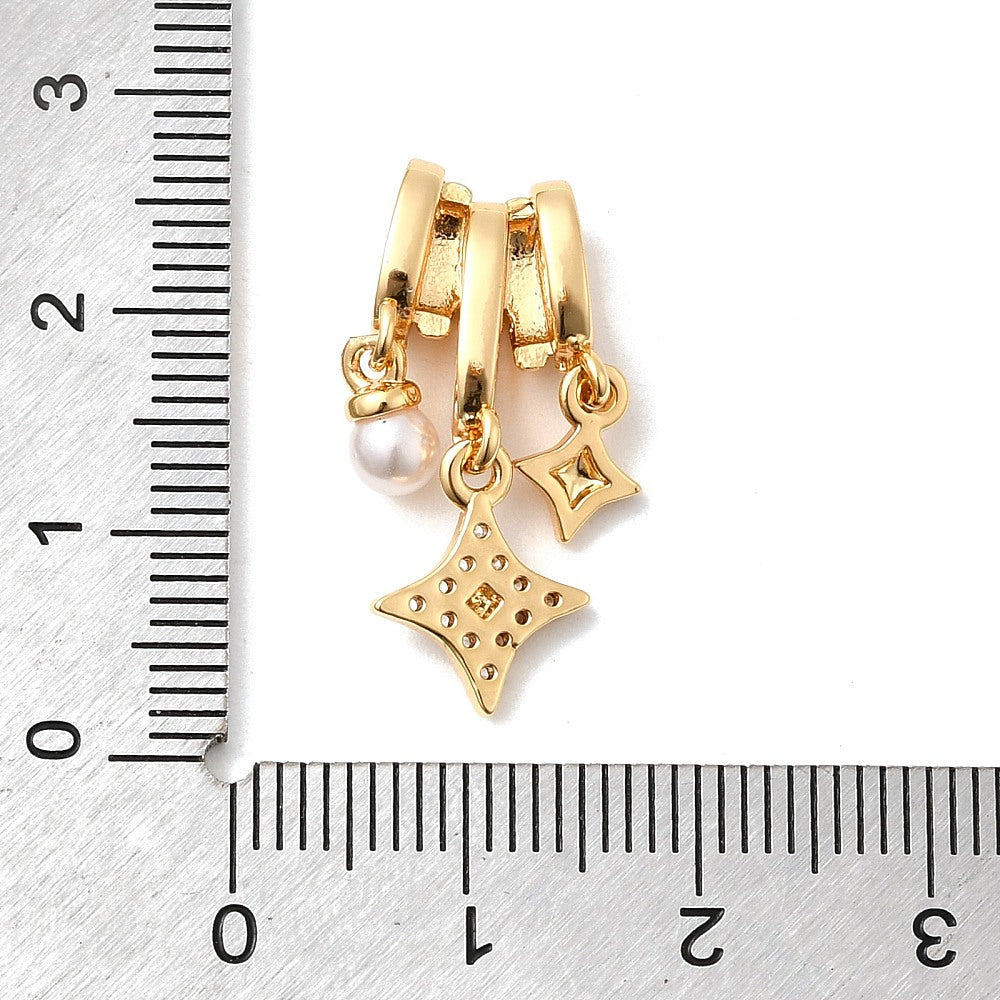 Beautiful Gold Plated Stars and Moon Necklace