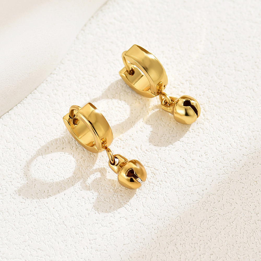 Dainty Boho Bell Huggie Earrings