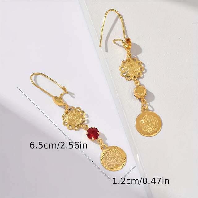 Elegant Tassel Coin Earrings