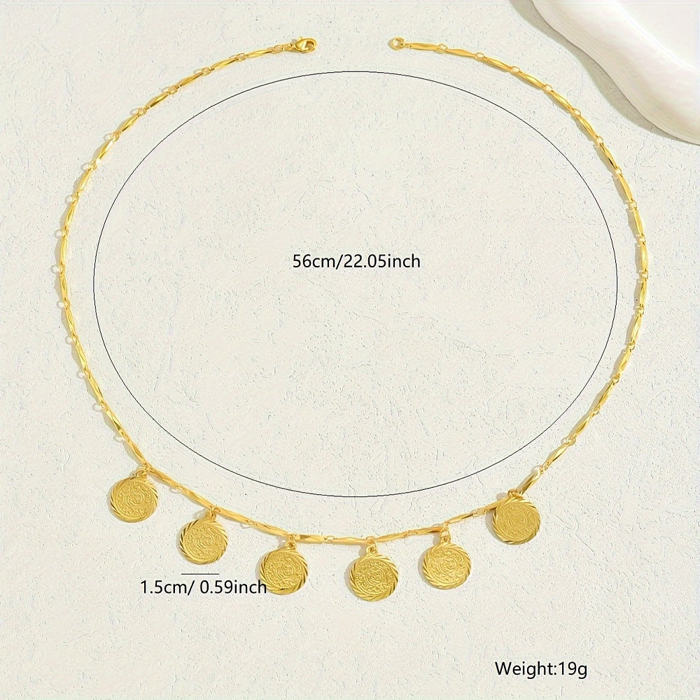 Stunning Boho Coin Tassel Necklace
