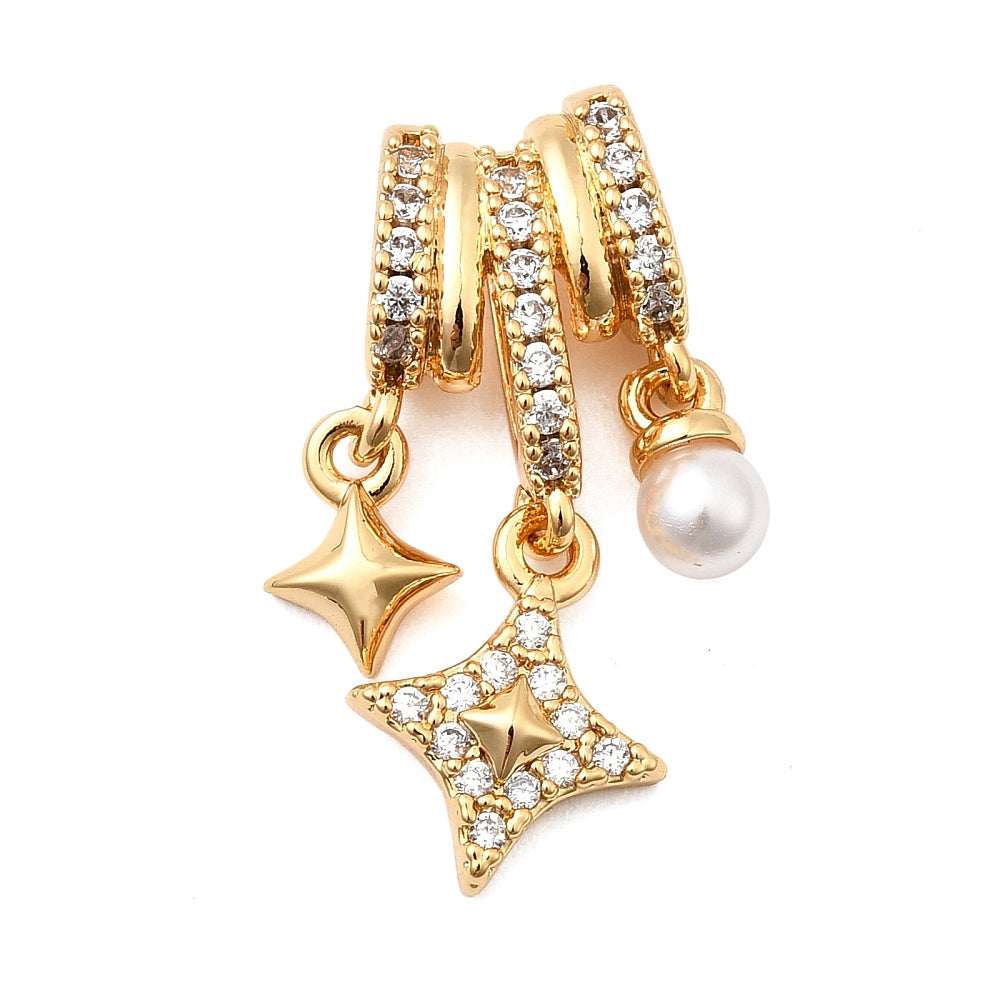 Beautiful Gold Plated Stars and Moon Necklace