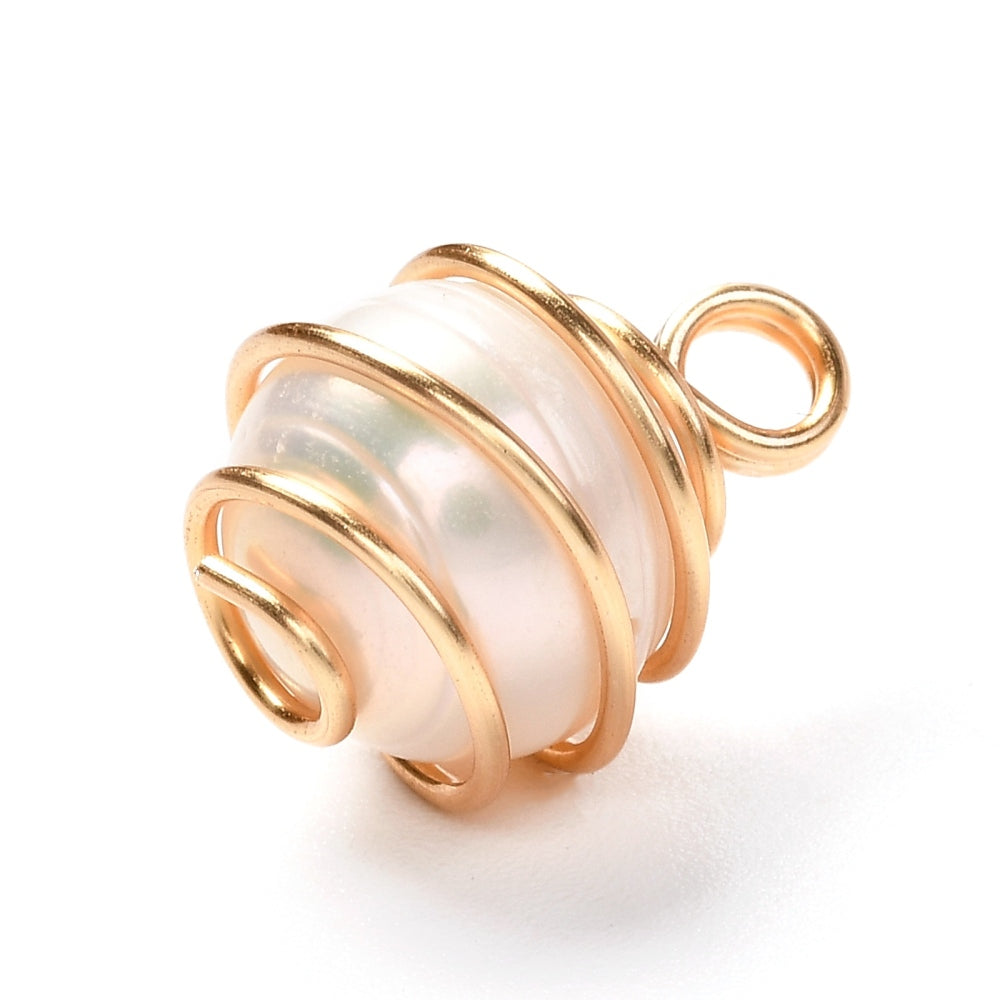 Classic Natural Cultured Pearl Earrings With A Boho Twist!