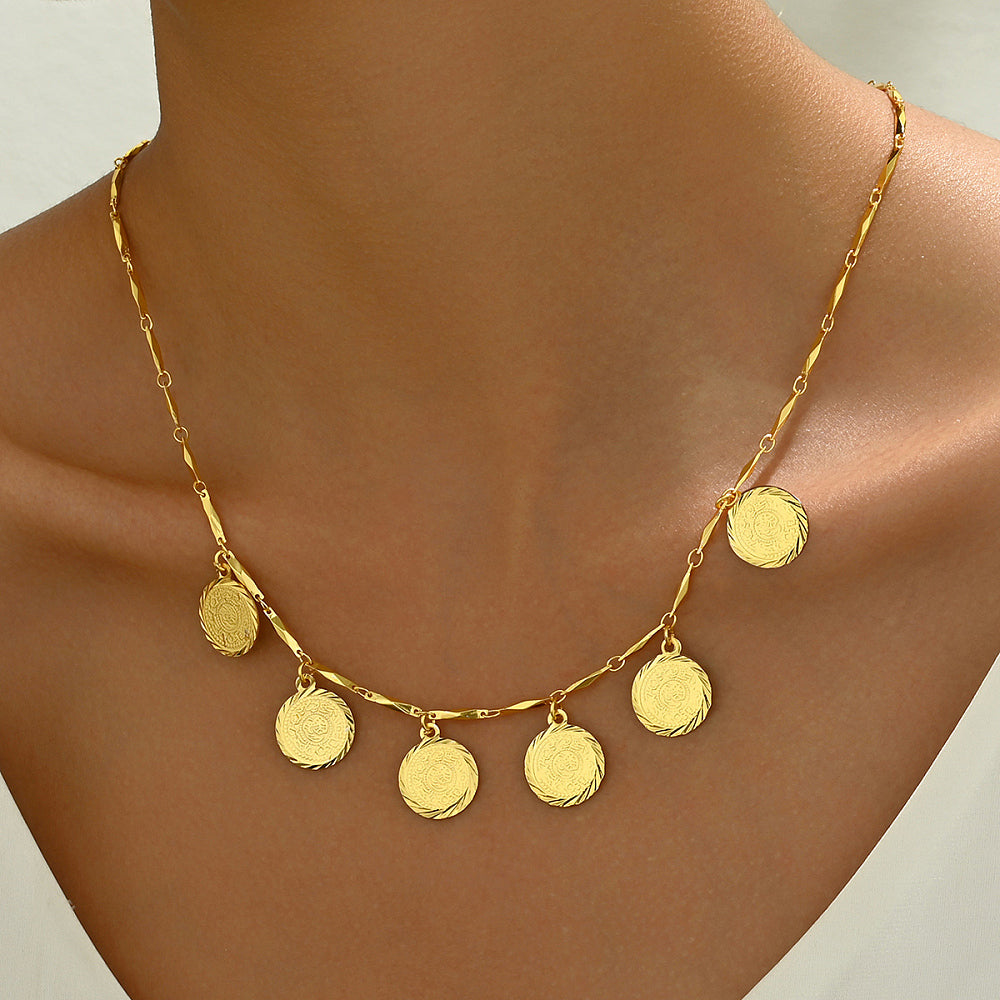 Stunning Boho Coin Tassel Necklace