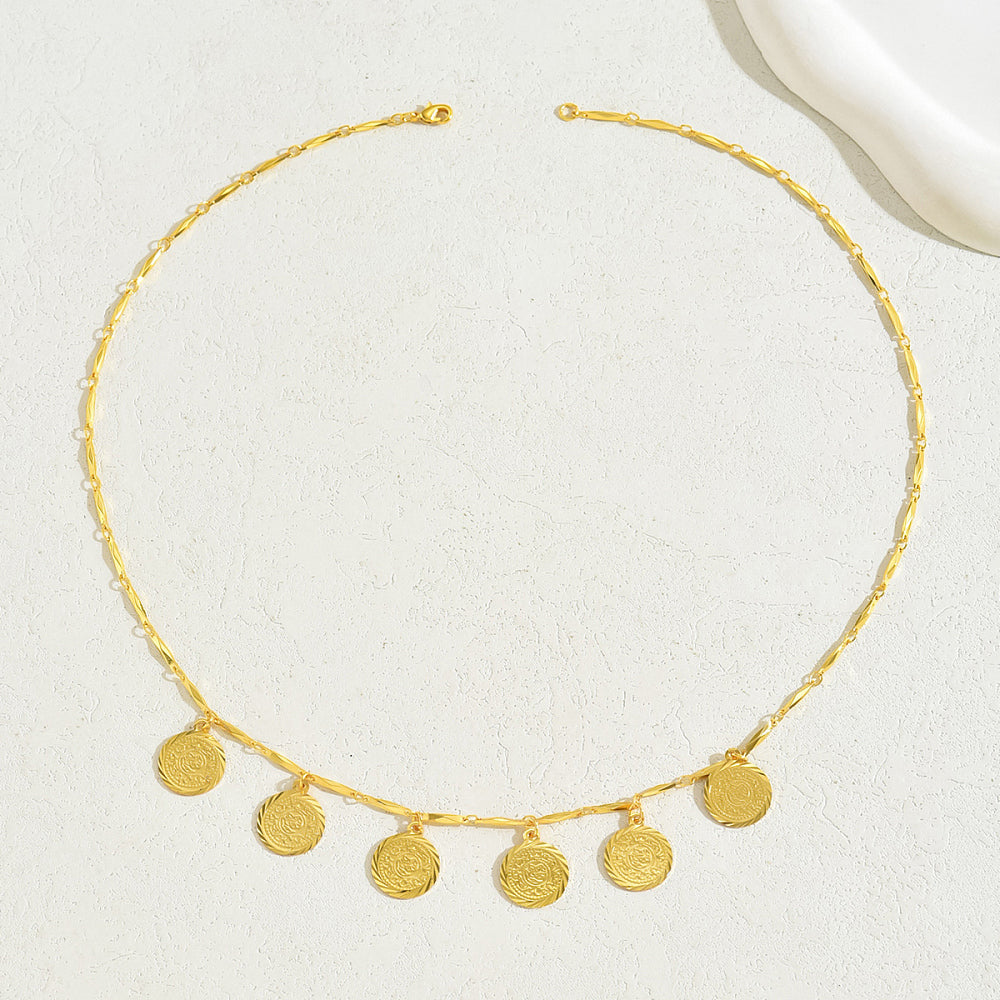 Stunning Boho Coin Tassel Necklace
