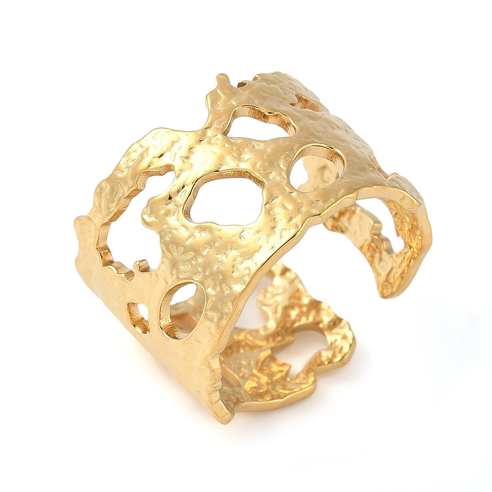 Gorgeous Gold Plated Nugget Ring