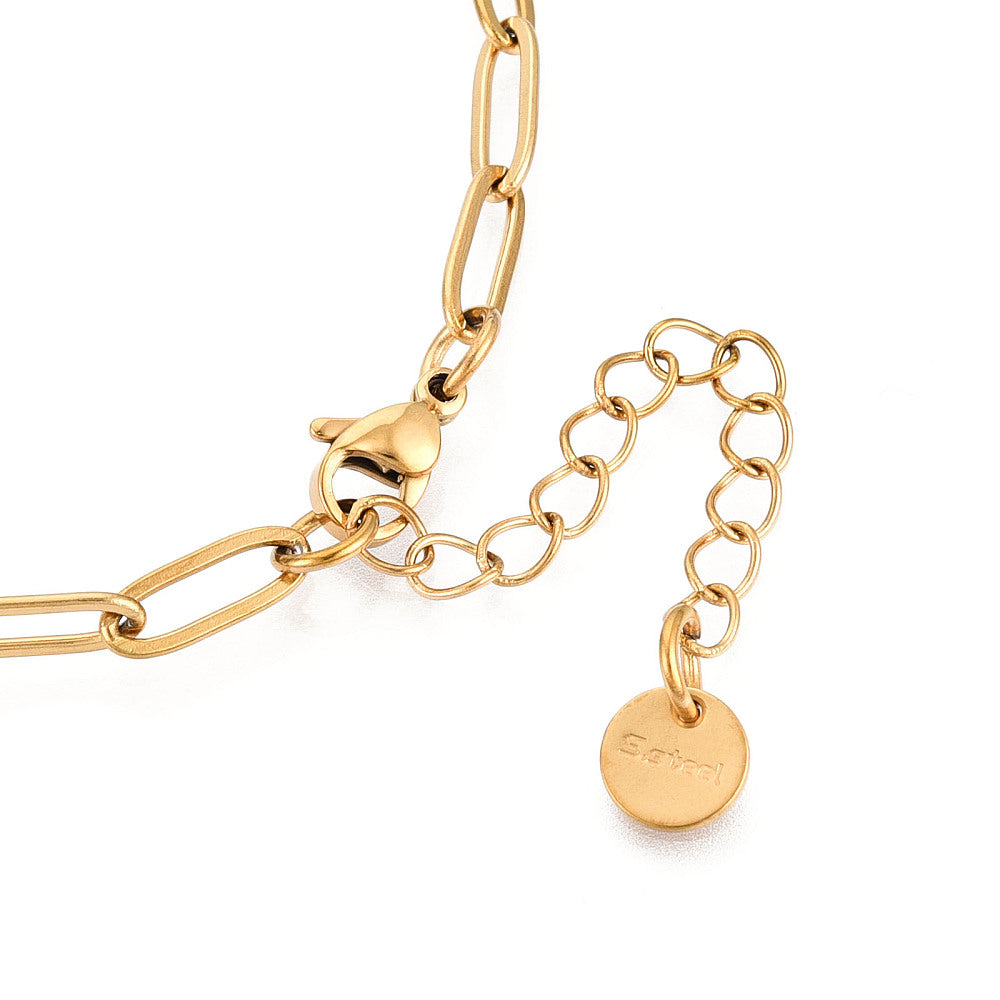 18k Gold Plated Paperclip Necklace - On Trend!