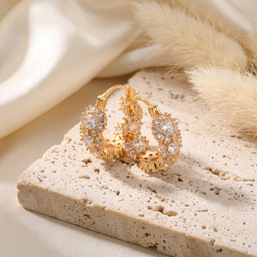 Sparkly Chunky Bling Hoops