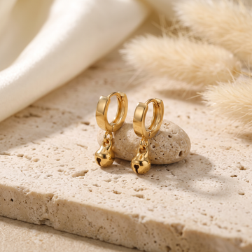 Dainty Boho Bell Huggie Earrings