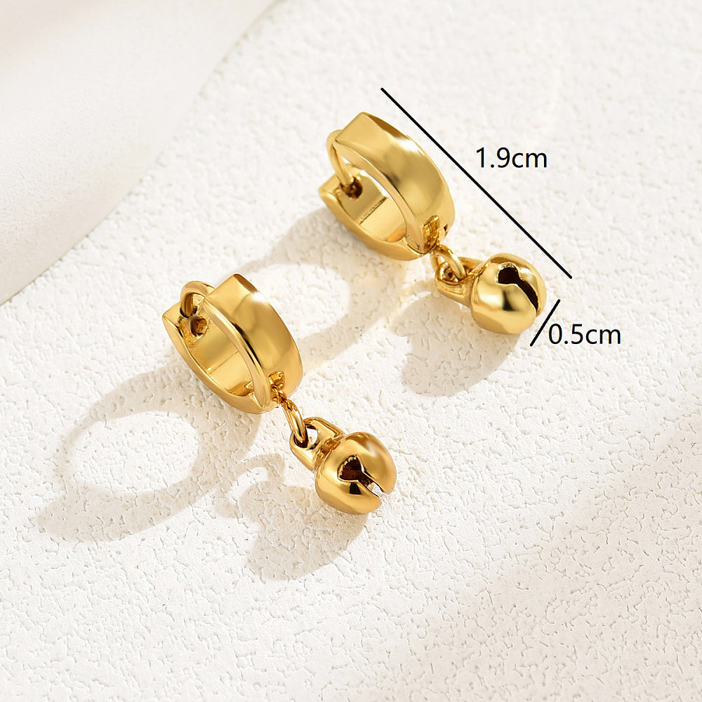Dainty Boho Bell Huggie Earrings