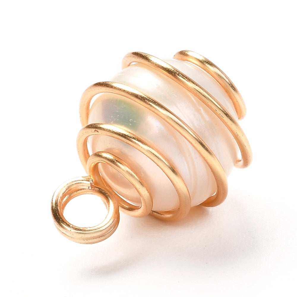 Classic Natural Cultured Pearl Earrings With A Boho Twist!