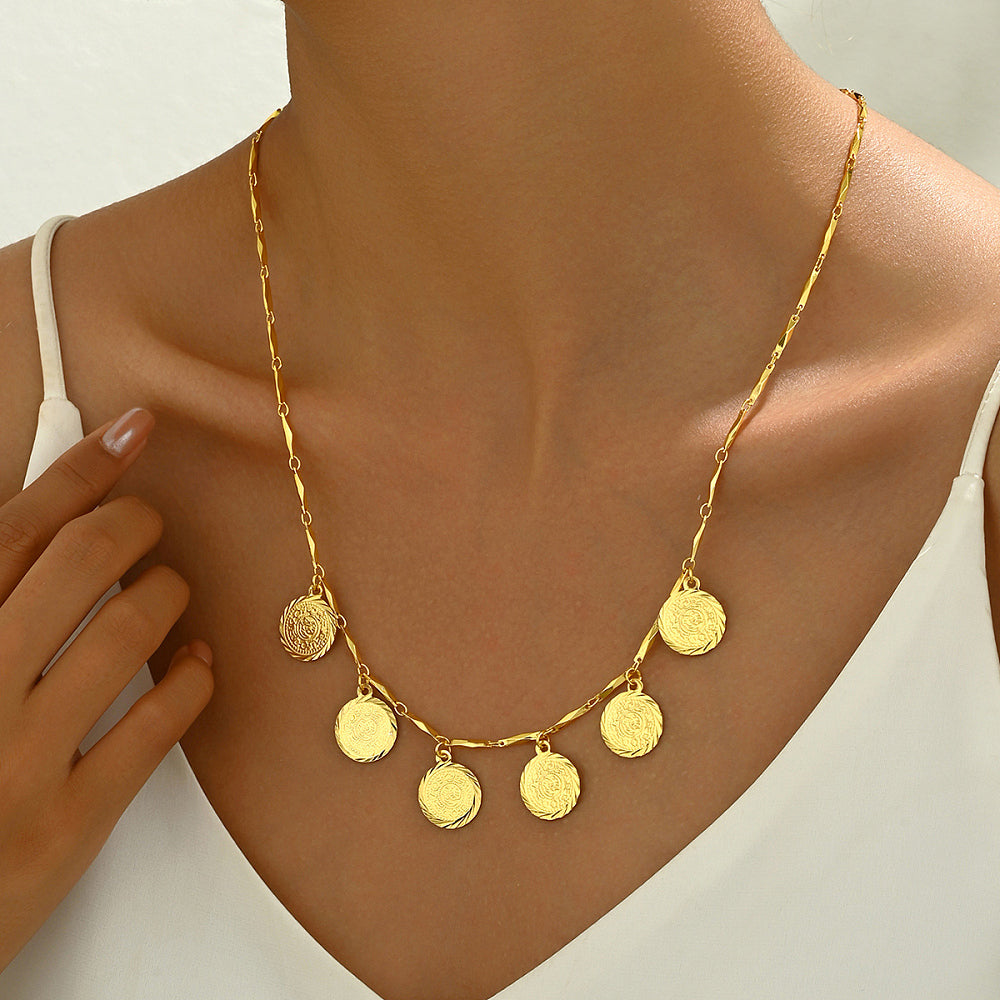 Stunning Boho Coin Tassel Necklace