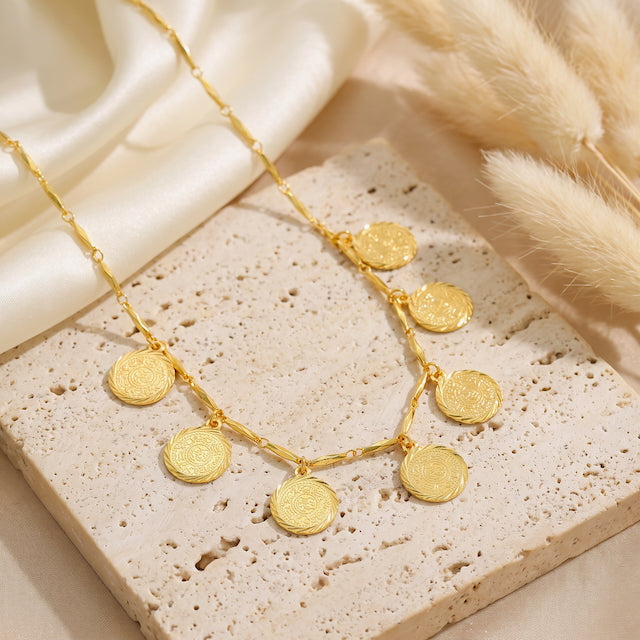 Stunning Boho Coin Tassel Necklace